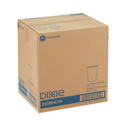 Dixie® Paper Hot Cups, 8 Oz, White, Carton Of 1,000 Cups