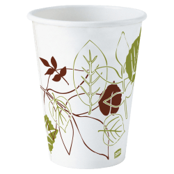 Dixie® Paper Hot Cups, 12 Oz., Pathways, Carton Of 500