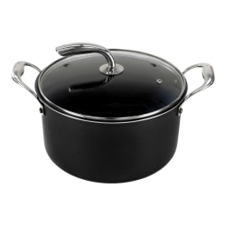 Vasconia® Urban Aluminum Nonstick Covered Dutch Oven, 6 Qt, Black