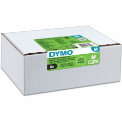 Dymo LabelWriter Veterinary Labels, 2187328, Rectangle, 2-3/4" x 2-1/8", White, 400 Labels Per Roll, Box Of 6 Rolls