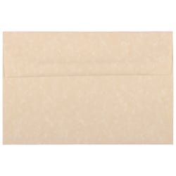 JAM Paper® Booklet Invitation Envelopes, A8, Gummed Seal, 30% Recycled, Brown, Pack Of 25