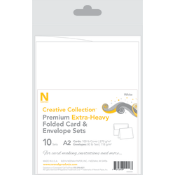 Neenah® Creative Collection™ Card And Envelope Set, A2, White, FSC® Certified, Set Of 10