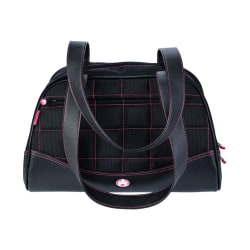 Sumo Duffel - Medium - duffle bag - ballistic nylon, faux leather - black with pink stitching