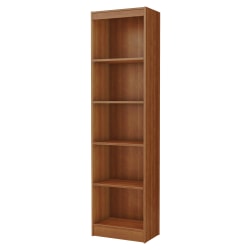 South Shore Axess 68 3/4"H 5-Shelf Contemporary Bookcase, Cherry/Medium Finish, Standard Delivery