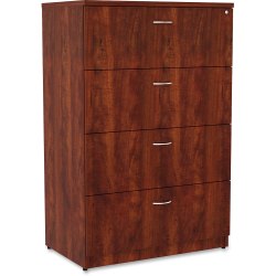 Lorell® Essentials 36"W Lateral 4-Drawer File Cabinet, Cherry