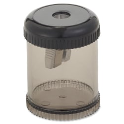 Integra Round Pencil Sharpener, 1 7/8"H, Black