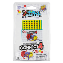 Super Impulse World’s Smallest Connect 4 Game, 8-1/2"H x 5-1/4"W x 1-1/2"D
