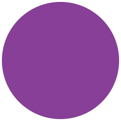 Tape Logic® Inventory Circle Labels, DL690M, 1/2", Purple, Pack Of 500