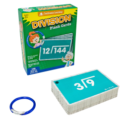 Continuum Games Flash Cards, 3" x 4-1/2", Division, Grade 2 - 12
