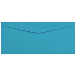 JAM Paper® Booklet Envelopes, #9, Gummed Seal, Blue, Pack Of 50