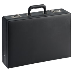 Lorell® Expandable Attache Case, 12 1/2"H x 17 1/2"W x 4"D, Black