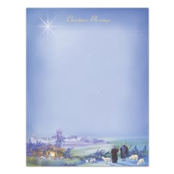 Great Papers!® Holiday-Themed Letterhead Paper, 8 1/2" x 11", Wonderous Light, Pack Of 80