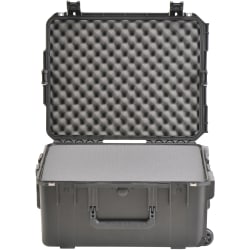 SKB Cases iSeries Protective Case With Layered Cubed Foam And In-Line Skate Wheels, 21-7/8"H x 16-7/8"W x 10-3/8"D, Black