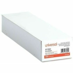 Universal Envelope - Coin - #1 - 20 lb - Round Flap - Light Brown Kraft - Paper Stock - 500 / Box