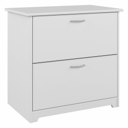Bush Business Furniture Cabot 20"D Lateral 2-Drawer File Cabinet, White, Delivery
