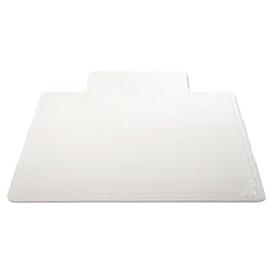 Deflecto DuraMat 36" x 48" w/lip-Low Pile - Carpeted Floor - 48" Length x 36" Width - Lip Size 10" Length x 19" Width - Vinyl - Clear