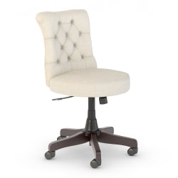 Bush Business Furniture Arden Lane Mid-Back Tufted Office Chair, Cream, Standard Delivery
