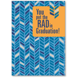 Viabella Graduation Greeting Card, Rad, 5" x 7", Multicolor