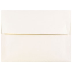 JAM Paper® Booklet Invitation Envelopes, A6, Gummed Seal, Stardream Metallic Opal, Pack Of 25
