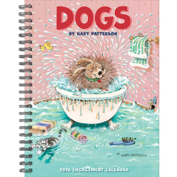 2026 Willow Creek Press Weekly Engagement Calendar, 6-1/2" x 8-1/2", Dogs by Gary Patterson, January To December, 54635