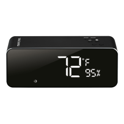 Memorex® Wireless Digital Clock Radio, 2-11/16"H x 2-1/16"W x 6-7/8"D, Black