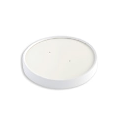 Planet+ Compostable Food Container Lids, 12-32 Oz, White, Pack Of 250 Lids