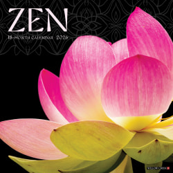 2026 Willow Creek Press Inspirational Monthly Wall Calendar, 12" x 12", Zen, January To December, 53409