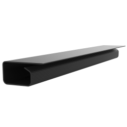 Fellowes® Trough Conceal Cable Management/Organizers, 18" x 19", Black, Set Of 2 Organizers