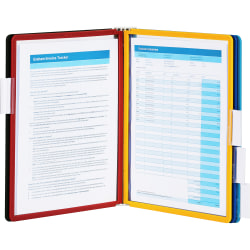 Durable Sherpa Reference Replacement Sleeves For Sherpa And Vario Reference Systems, Letter Size, Assorted Colors, Pack Of 5