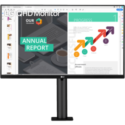 LG 27" QHD IPS HDR 10 USB-C Monitor With Ergo Stand