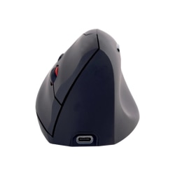 Urban Factory ERGO NEXT Ergonomic 6-Button Vertical Wireless Mouse, Black, EMR20UF-N