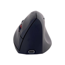 Urban Factory ERGO NEXT - Vertical mouse - ergonomic - right-handed - optical - 6 buttons - wireless - 2.4 GHz - USB wireless receiver - black