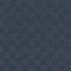Foss Floors Crochet Peel & Stick Carpet Tiles, 24" x 24", Denim, Set Of 15 Tiles