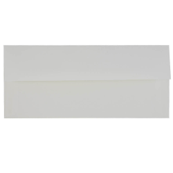 JAM PAPER #10 Business Strathmore Envelopes, 4 1/8 x 9 1/2, Bright White Linen, 25/Pack