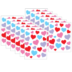 Teacher Created Resources® Stickers, Charming Hearts, 120 Stickers Per Pack, Set Of 12 Packs