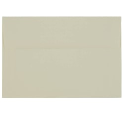 JAM Paper® Booklet Invitation Envelopes, A8, Gummed Seal, Strathmore Bright Ivory, Pack Of 25