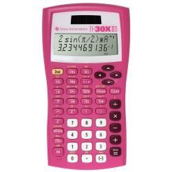 Texas Instruments® TI-30X IIS Solar Scientific Calculator, Pink