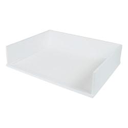 Victor® Stacking Letter Tray, 3 1/5"H x 10 11/16"W x 13 1/4"D, Pure White