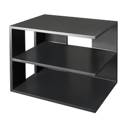 Victor® Midnight Black Collection™ Corner Shelf, 13 1/2"H x 13 1/2"W x 10 1/2"D, Black