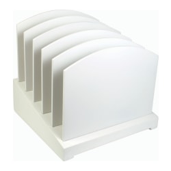 Victor® Incline File Sorter, 9 3/4"H x 9 3/4"W x 9 3/4"D, Pure White