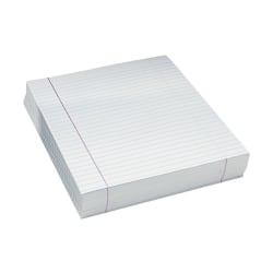 Pacon® Composition Paper, Unpunched, 3/8" Rule, 8 1/2" x 11", White, Pack Of 500 Sheets