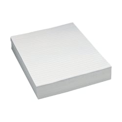Pacon® Composition Paper Without Margins, Unpunched, 3/8" Rule, 8 1/2" x 11", White