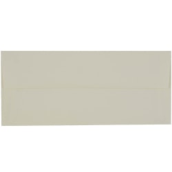 JAM PAPER #10 Business Strathmore Envelopes, 4 1/8" x 9 1/2", Natural White Laid, Pack Of 25