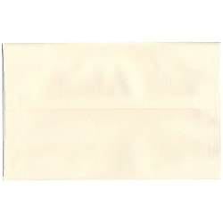 JAM Paper® Booklet Invitation Envelopes, A10, Gummed Seal, 30% Recycled, Natural White, Pack Of 25