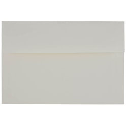JAM Paper® Booklet Invitation Envelopes, A8, Gummed Seal, Strathmore Bright White, Pack Of 25