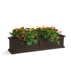 Mayne Fairfield Window Box Planter, 4', Espresso