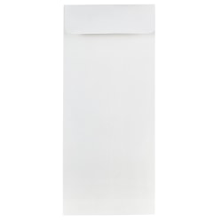 JAM Paper® #10 Policy Envelopes, Gummed Seal, Strathmore Bright White, Pack Of 25
