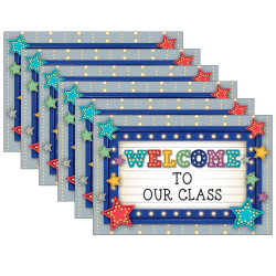 Teacher Created Resources Marquee Welcome Postcards, 30 Per Pack, Set Of 6 Packs