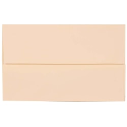 JAM Paper® Booklet Invitation Envelopes, A10, Gummed Seal, Strathmore Natural White, Pack Of 25
