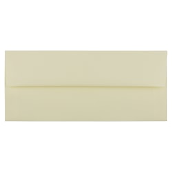 JAM PAPER® #10 Business Strathmore Envelopes, 4 1/8" x 9 1/2", Ivory Wove, Pack Of 25